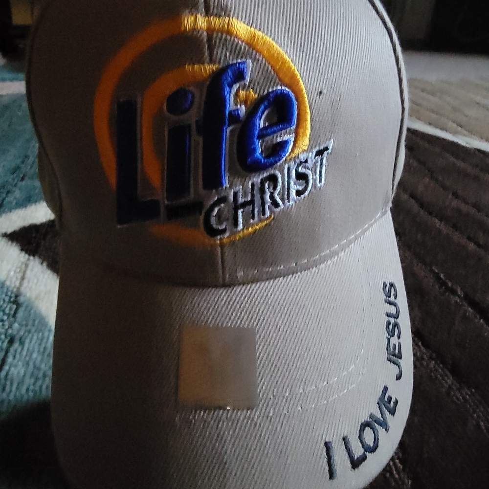 New adjustable baseball cap Life w Christ